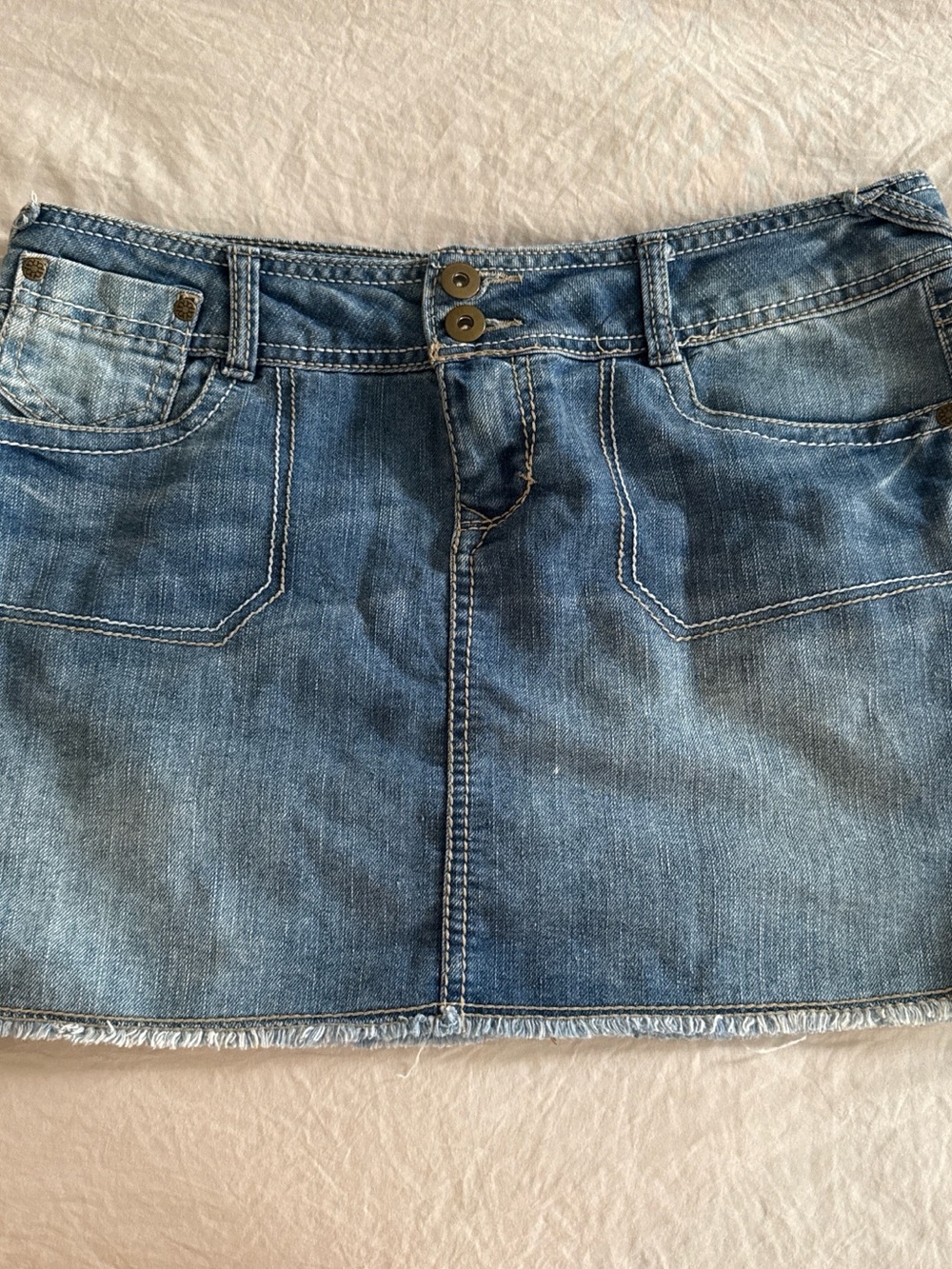 SO Light Blue Denim Mini Skirt